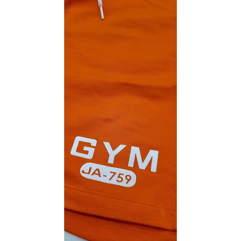 Jack Adams JA-759 Gym Lounge Shorts Orange Gray Boutique Menswear Portugal XL - Picture 4 of 5